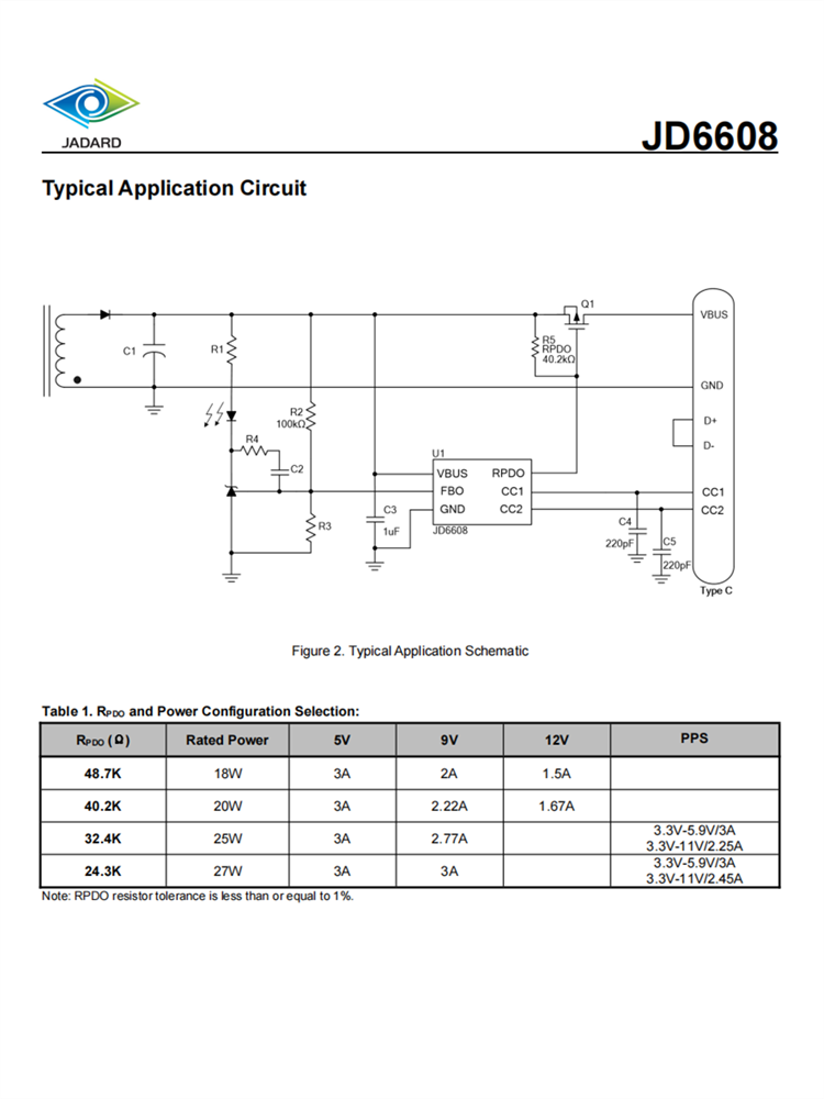 JD6608 封装SOT23-6 USB-PD3.0带PPS控制器 百盛电子代理商 现货