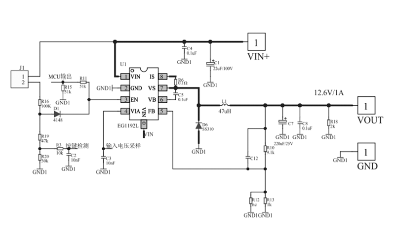 "EG1192L：宽电压范围降压型DC-DC电源管理芯片，集成多重保护，高效稳定"