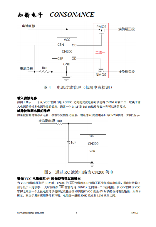 CN200 欠压保护，过流保护/电流检测比较器集成电路