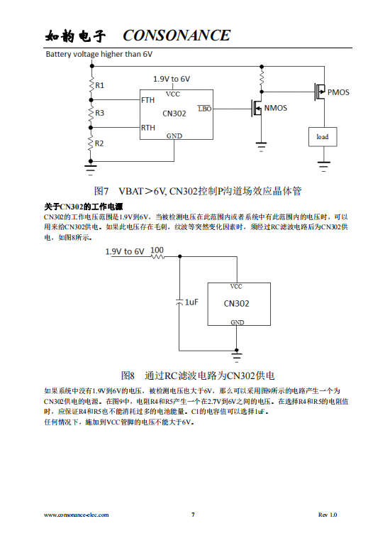 CN302 可调整迟滞的低功耗电池电压检测芯片