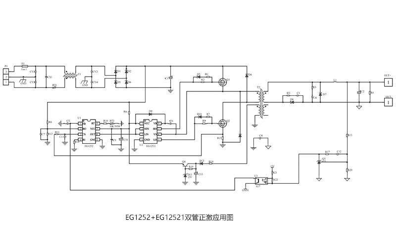 EG1252：专为中大功率反激与正激电源方案打造的PWM控制器