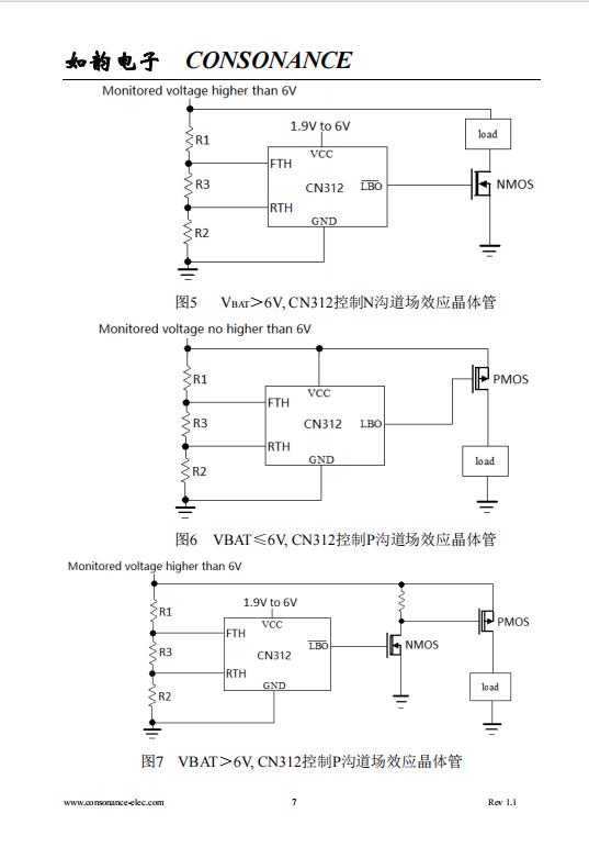 CN312 可调整迟滞的超低功耗电压检测芯片